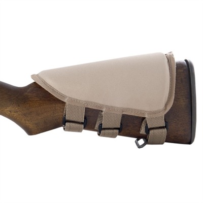 Smith Enterprise Rifle Strap-On Cheek Piece - Strap-On Cheek Piece Tan Nylon