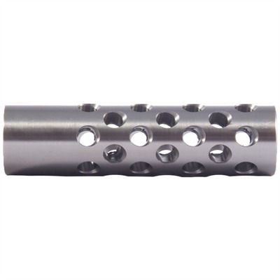 Shrewd #2 Muzzle Brake 22 Caliber 9/16 24 Chrome Moly Silver in USA Specification