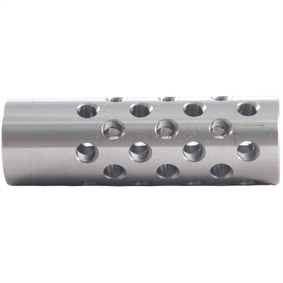 Shrewd #3 Muzzle Brake 22 Caliber - #3 Muzzle Brake 22 Caliber 9/16-24 Ss Silver