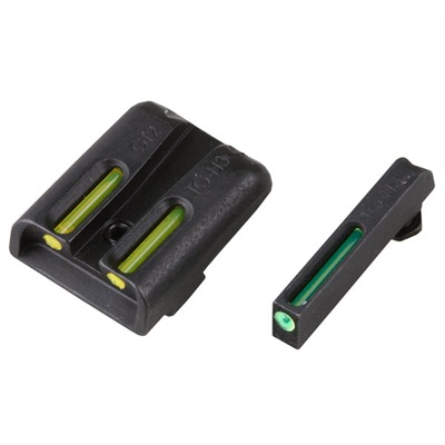 Truglo Tritium Fiber Optic (Tfo) Sight Sets For Glock T.F.O. Green Frt/Yel Rear Glock 20 21 29 30 31 32 37
