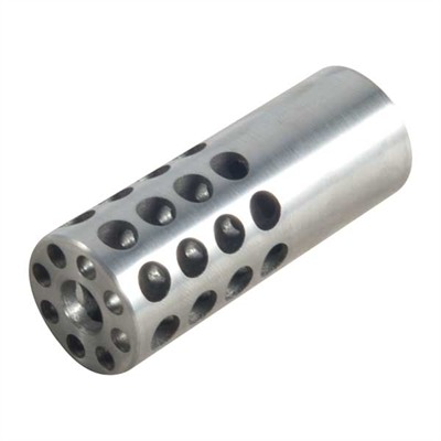 Vais Muzzle Brake 25 Caliber - Muzzle Brake 25 Caliber 1/2-32 Stainless Steel Silver