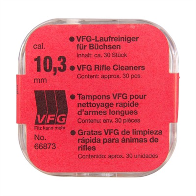 Vfg Weapons Care System Pellets - 40 Caliber-10mm Felt Pellets 30/Bag