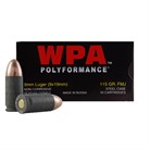 Wolf Polyformance Ammo 9mm Luger 115gr Fmj