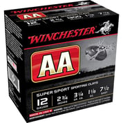 WINCHESTER - AA 12 GAUGE 2-3/4" #7.5 SHOT SHOTGUN AMMO WINCHESTER - AA 12 GAUGE 2-3/4" #7.5 SHOT SHOTGUN AMMO