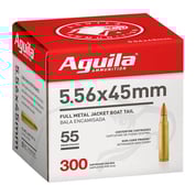 AGUILA - 5.56X45 NATO FULL METAL JACKET BOAT TAIL RIFLE AMMO