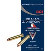 CCI - GAMEPOINT AMMO 22 MAGNUM (WMR) 40GR LEAD GAMEPOINT CCI - GAMEPOINT AMMO 22 MAGNUM (WMR) 40GR LEAD GAMEPOINT