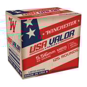 WINCHESTER - USA VALOR 5.56MM NATO RIFLE AMMO WINCHESTER - USA VALOR 5.56MM NATO RIFLE AMMO