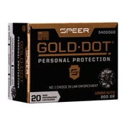 SPEER - GOLD DOT PERSONAL PROTECTION 10MM AUTO AMMO SPEER - GOLD DOT PERSONAL PROTECTION 10MM AUTO AMMO