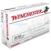 WINCHESTER - USA WHITE BOX 308 WINCHESTER FULL MEATAL JACKET RIFLE AMMO WINCHESTER - USA WHITE BOX 308 WINCHESTER FULL MEATAL JACKET RIFLE AMMO