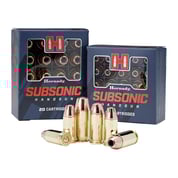 HORNADY - SUBSONIC 9MM LUGER HANDGUN AMMO HORNADY - SUBSONIC 9MM LUGER HANDGUN AMMO
