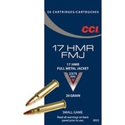 CCI - FULL METAL JACKET 17 HMR AMMO