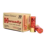 HORNADY - VARMINT EXPRESS 12 GAUGE 2-3/4" #4 SHOT SHOTGUN AMMO HORNADY - VARMINT EXPRESS 12 GAUGE 2-3/4" #4 SHOT SHOTGUN AMMO