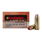 BARNES BULLETS - VOR-TX HUNTING 45 LONG COLT AMMO BARNES BULLETS - VOR-TX HUNTING 45 LONG COLT AMMO