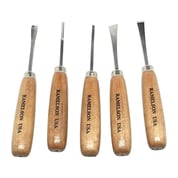U.J. RAMELSON - 5 PIECE BASIC STRAIGHT HANDLE WOODCARVING SET U.J. RAMELSON - 5 PIECE BASIC STRAIGHT HANDLE WOODCARVING SET
