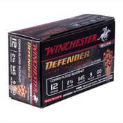 WINCHESTER - DEFENDER 12 GAUGE 2-3/4" #00 BUCKSHOT SHOTGUN AMMO WINCHESTER - DEFENDER 12 GAUGE 2-3/4" #00 BUCKSHOT SHOTGUN AMMO