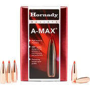 HORNADY - A-MAX® 30 CALIBER (0.308") POLYMER TIP BOATTAIL RIFLE BULLETS HORNADY - A-MAX® 30 CALIBER (0.308") POLYMER TIP BOATTAIL RIFLE BULLETS