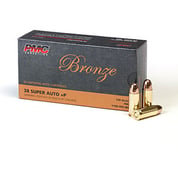 PMC AMMUNITION, INC. - PMC BRONZE 38 SUPER +P 130 GR FMJ PMC AMMUNITION, INC. - PMC BRONZE 38 SUPER +P 130 GR FMJ