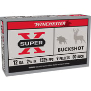 WINCHESTER - SUPER-X 12 GAUGE 2-3/4" #00 BUCKSHOT SHOTGUN AMMO WINCHESTER - SUPER-X 12 GAUGE 2-3/4" #00 BUCKSHOT SHOTGUN AMMO