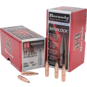 HORNADY - INTERLOCK® 25 CALIBER (0.257") BOAT TAIL SPIRE POINT BULLETS HORNADY - INTERLOCK® 25 CALIBER (0.257") BOAT TAIL SPIRE POINT BULLETS