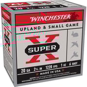 WINCHESTER - SUPER-X 20 GAUGE 2-3/4" # 6 SHOT SHOTGUN AMMO