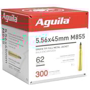 AGUILA - MILITARY GRADE 5.56X45 NATO GREEN TIP M855 FMJBT RIFLE AMMO AGUILA - MILITARY GRADE 5.56X45 NATO GREEN TIP M855 FMJBT RIFLE AMMO