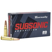 HORNADY - SUBSONIC 7.62X39MM SUB-X® POLYMER TIP BOAT TAIL RIFLE AMMO HORNADY - SUBSONIC 7.62X39MM SUB-X® POLYMER TIP BOAT TAIL RIFLE AMMO