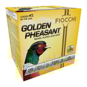 FIOCCHI AMMUNITION - GOLDEN PHEASANT 28 GAUGE 2-3/4" #6 SHOT SHOTGUN AMMO FIOCCHI AMMUNITION - GOLDEN PHEASANT 28 GAUGE 2-3/4" #6 SHOT SHOTGUN AMMO