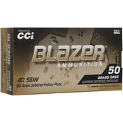 CCI - BLAZER BRASS HP 40 S&W HANDGUN AMMO CCI - BLAZER BRASS HP 40 S&W HANDGUN AMMO