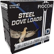 FIOCCHI AMMUNITION - STEEL DOVE & QUAIL 12 GAUGE 2-3/4" #7 SHOT SHOTGUN AMMO FIOCCHI AMMUNITION - STEEL DOVE & QUAIL 12 GAUGE 2-3/4" #7 SHOT SHOTGUN AMMO