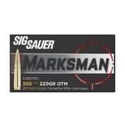 SIG SAUER, INC. - ELITE MATCH GRADE 300 AAC BLACKOUT MATCHKING OTM RIFLE AMMO SIG SAUER, INC. - ELITE MATCH GRADE 300 AAC BLACKOUT MATCHKING OTM RIFLE AMMO