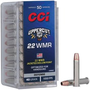 CCI - UPPERCUT 22 WMR COPPER PLATED HOLLOW POINT RIMFIRE AMMO CCI - UPPERCUT 22 WMR COPPER PLATED HOLLOW POINT RIMFIRE AMMO