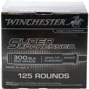 WINCHESTER - SUPER SUPPRESSED 300 AAC BLACKOUT FMJ RIFLE AMMO WINCHESTER - SUPER SUPPRESSED 300 AAC BLACKOUT FMJ RIFLE AMMO